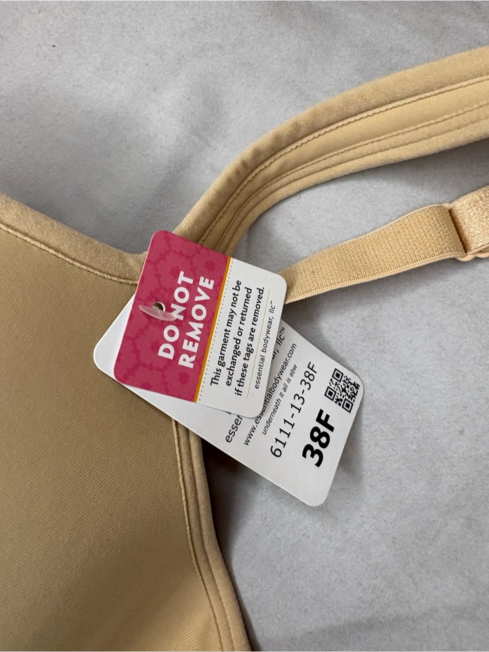NWT Essential Bodywear 38F Nude Seamless T-Shirt Bra Full Coverage - Picture 2 of 7